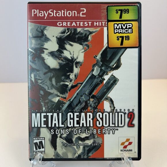 Metal Gear Solid 2 Sons Of Liberty (Sony PlayStation 2, PS2, 2002) CIB, Manual - Picture 1 of 4